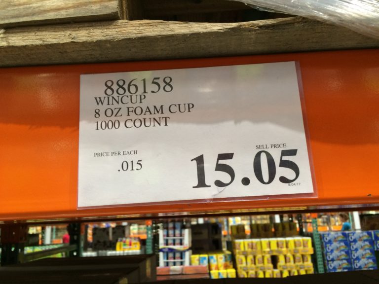 Wincup 8 OZ Foam Cup 1000 Count CostcoChaser