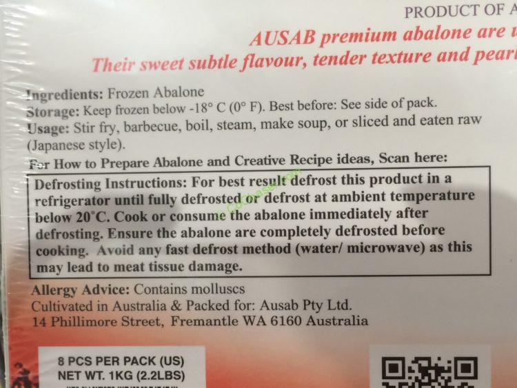 Costco933797FarmedAbalonewithShellProductofAustraliainf1 CostcoChaser