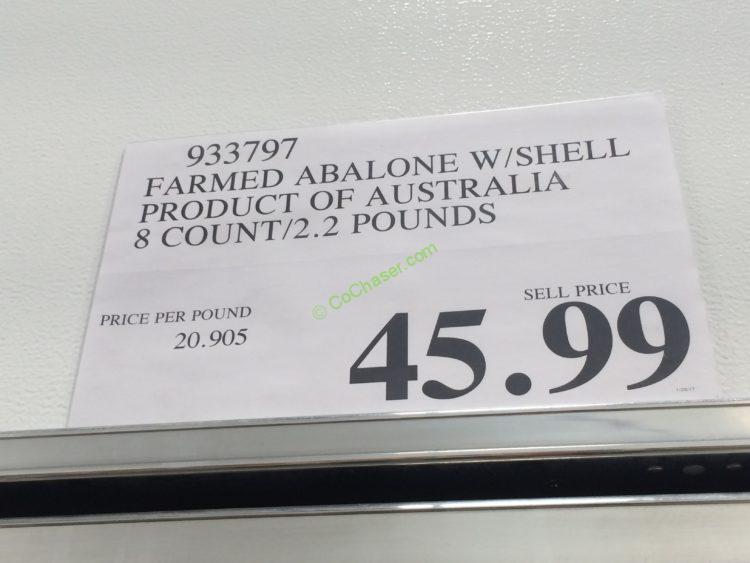 Costco933797FarmedAbalonewithShellProductofAustraliatag