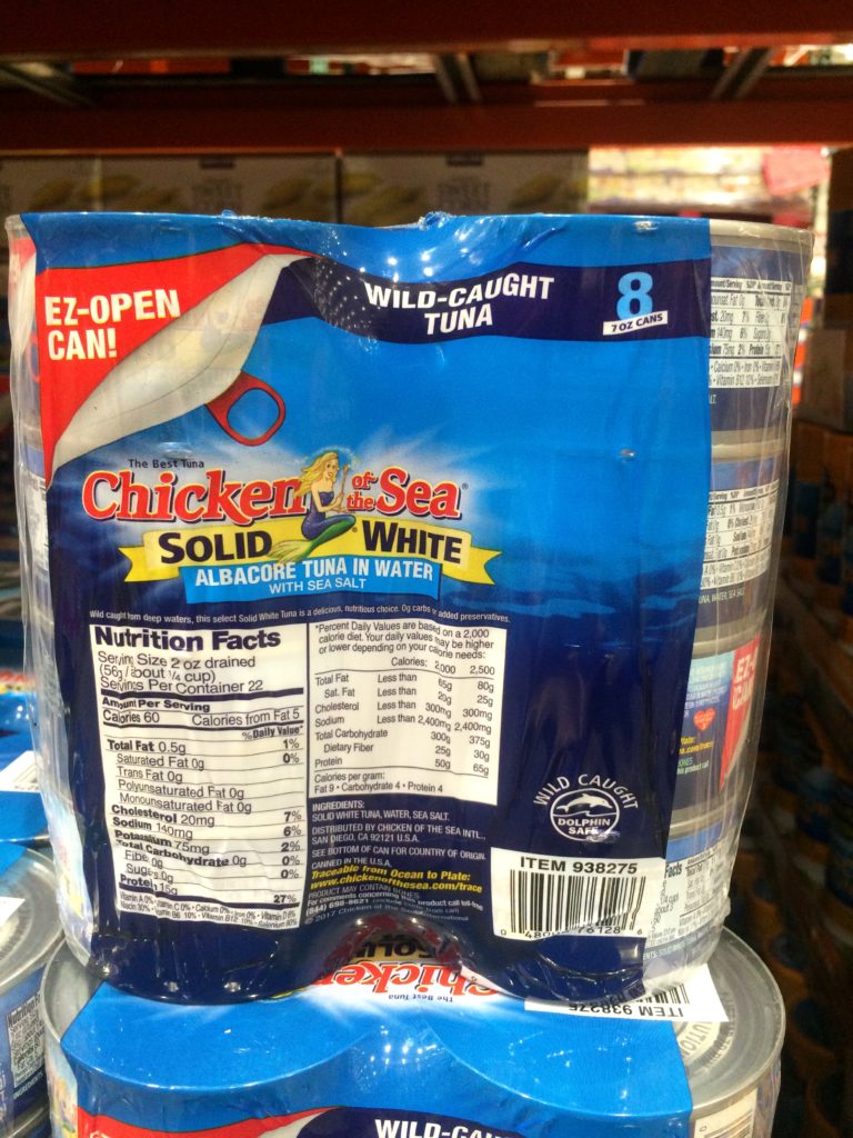 Costco938275ChickenoftheSeaAlbacoreTunaback CostcoChaser