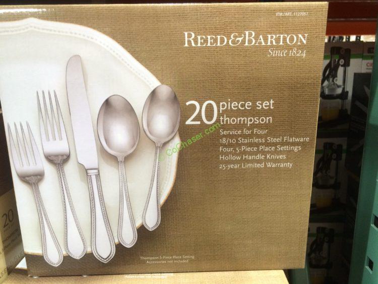 Reed & Barton 20PC Stainless Steel Flatware Set CostcoChaser