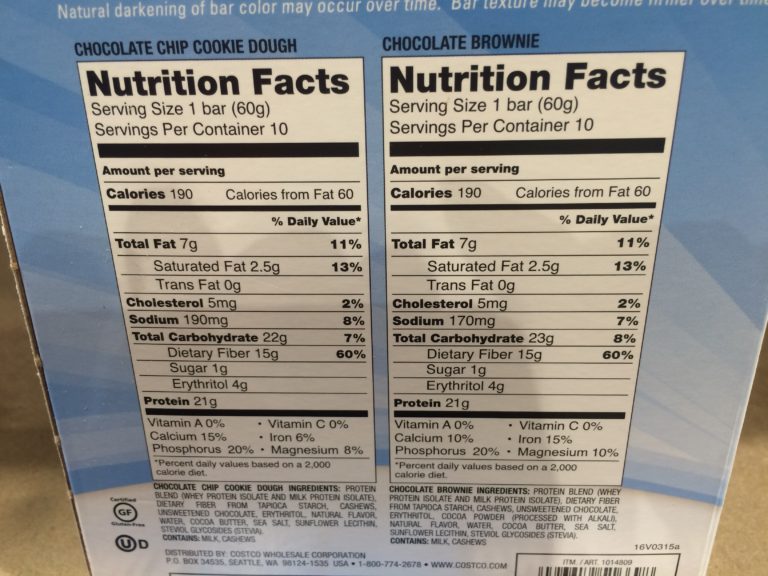 Costco1014809KirklandSignatureProteinBarchart CostcoChaser