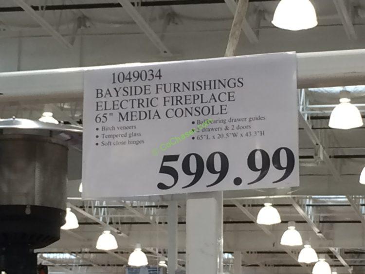 Costco1049034BaysideFurnishingsElectricFireplace65 MediaConsole