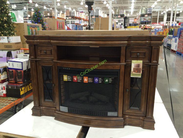 Bayside Furnishings Electric Fireplace 65” Media Console