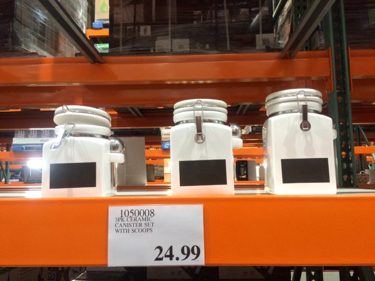 3PK Ceramic Canister Set with Scoops CostcoChaser