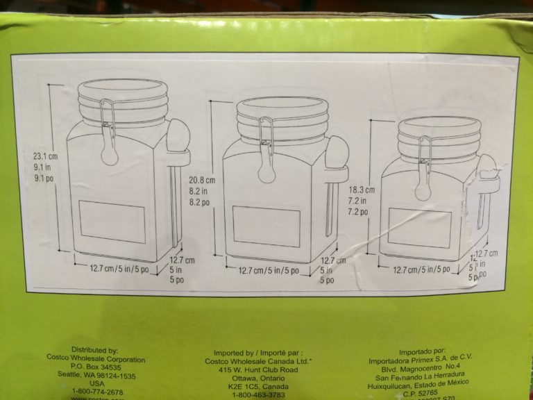 Costco10500083PKCeramicCanisterSet withScoopssize CostcoChaser
