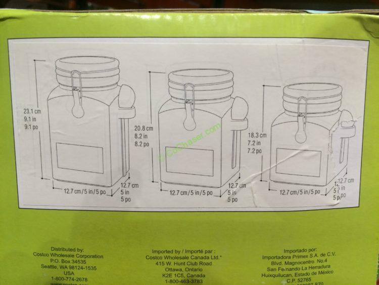 Costco10500083PKCeramicCanisterSet withScoopssize CostcoChaser