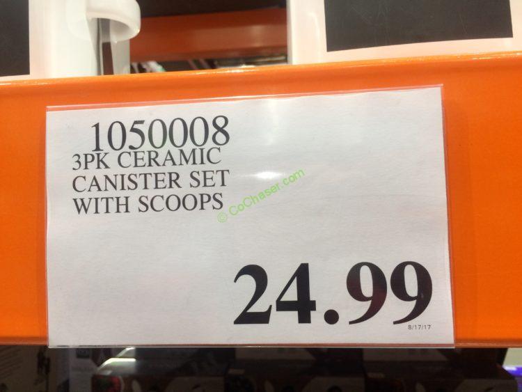 Costco10500083PKCeramicCanisterSet withScoopstag CostcoChaser