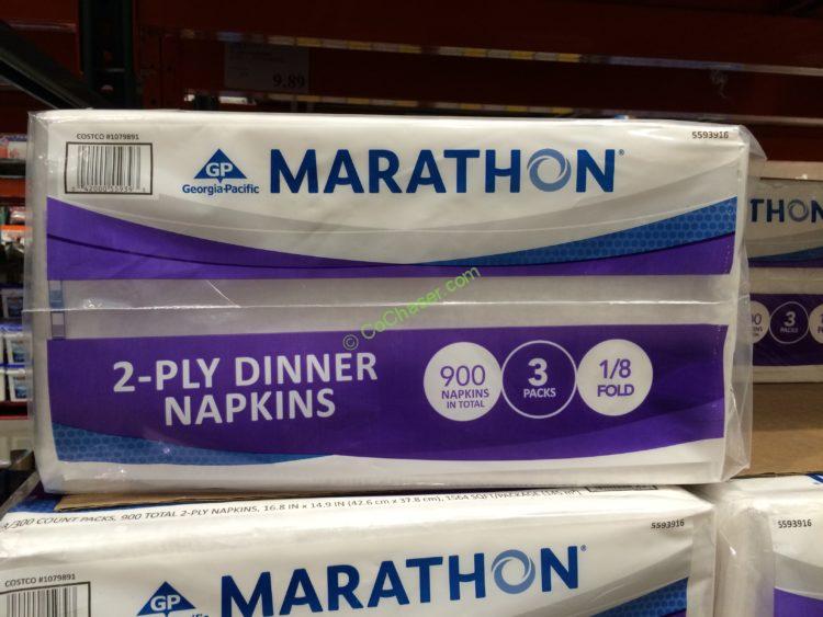 Marathon 2 Ply White Dinner Napkins 900 Count