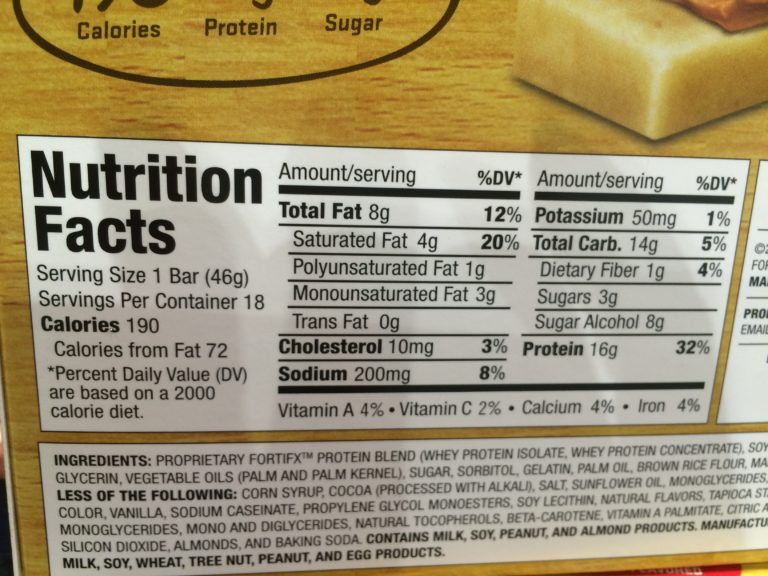 Costco1082839FitCrunchPeanutButterBarschart CostcoChaser