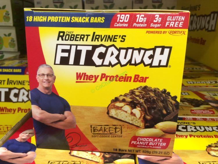 Chef Robert Irvine's Fit Crunch Peanut Butter Bars 18 Count Box