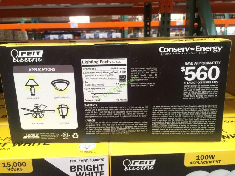 Costco-1090270-Felt-Electric-LED-100W-Replacement-inf – CostcoChaser