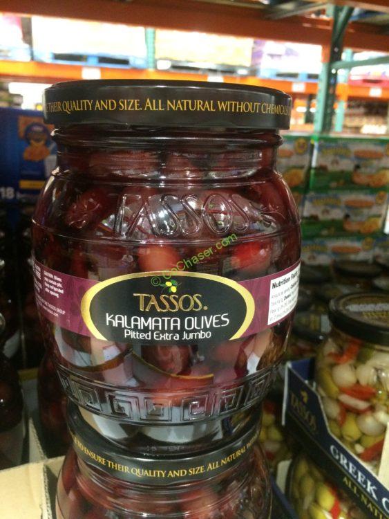 Tassos Pitted Kalamata Olives 50.7 Ounce Jar