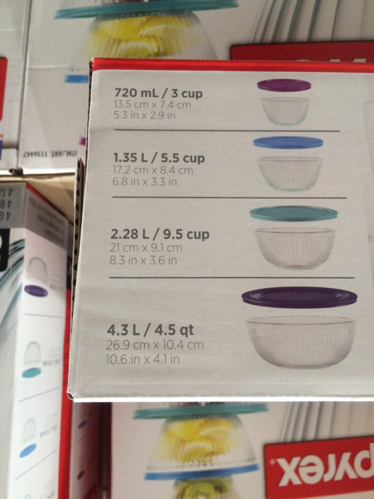 Costco1136447Pyrex4PCMixingBowlSetback CostcoChaser