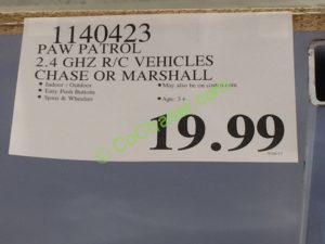 Costco-1140423-Paw-Patrol- RC-Vehicles-Chase -Marshall -tag