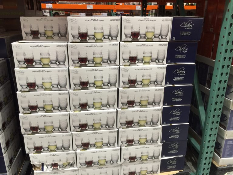 Mikasa Cheers Stemless Glass 6PC Set CostcoChaser