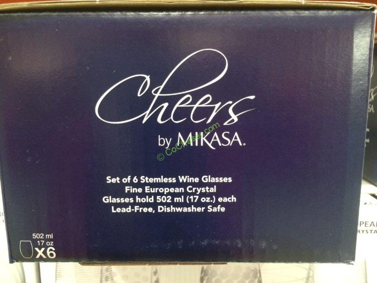 Costco-1152944-Mikasa-Cheers-Stemless-Glass-Set-name