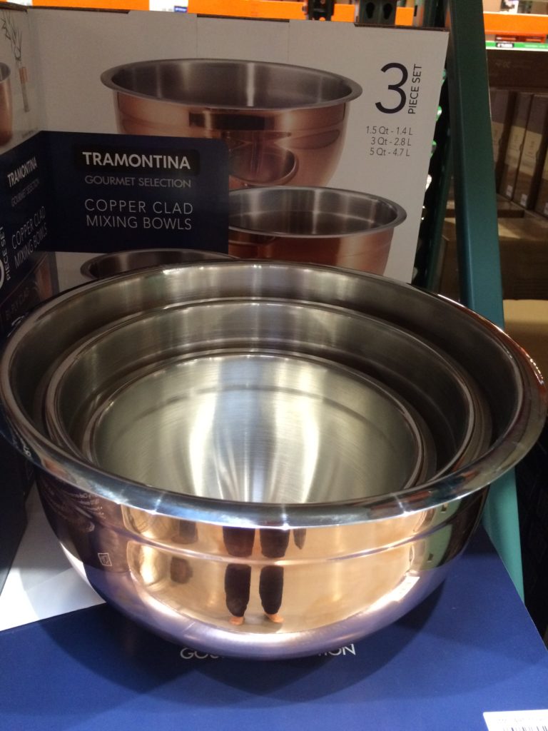 Tramontina 3PK Copper Clad Mixing Bowl Set CostcoChaser