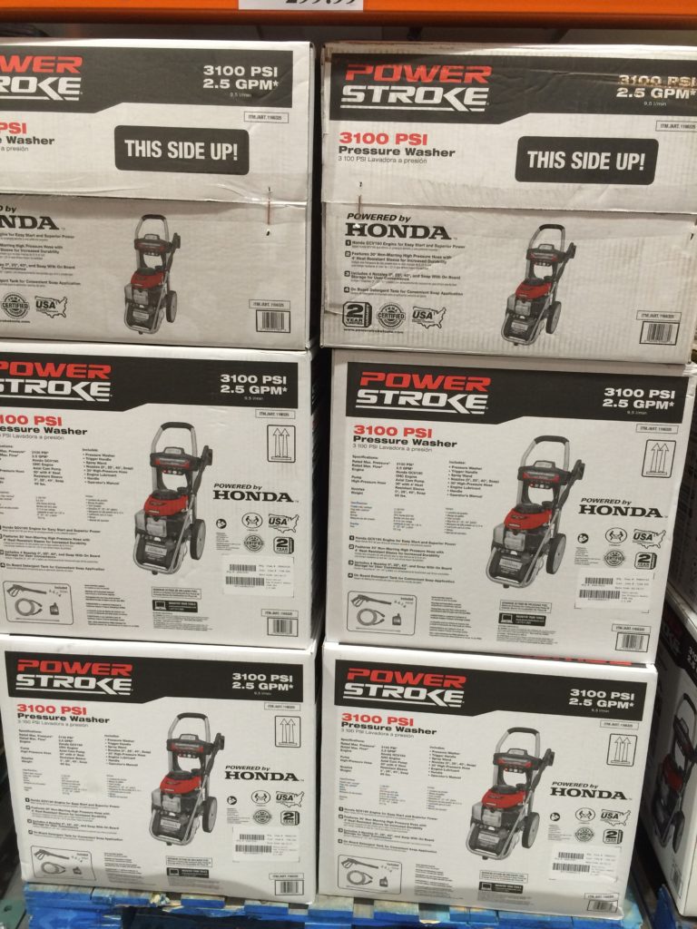 Costco1166325PowerStroke3100PSIHondaPoweredGasPressureWasher
