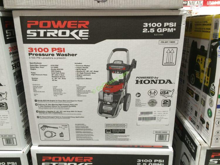 Costco1166325PowerStroke3100PSIHondaPoweredGasPressureWasher