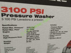 Costco-1166325-PowerStroke-3100-PSI-Honda-Powered-Gas-Pressure-Washer-spec