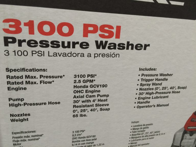 Costco1166325PowerStroke3100PSIHondaPoweredGasPressureWasher