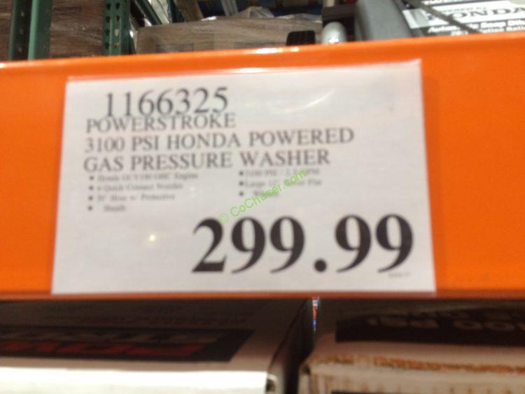 Costco1166325PowerStroke3100PSIHondaPoweredGasPressureWasher