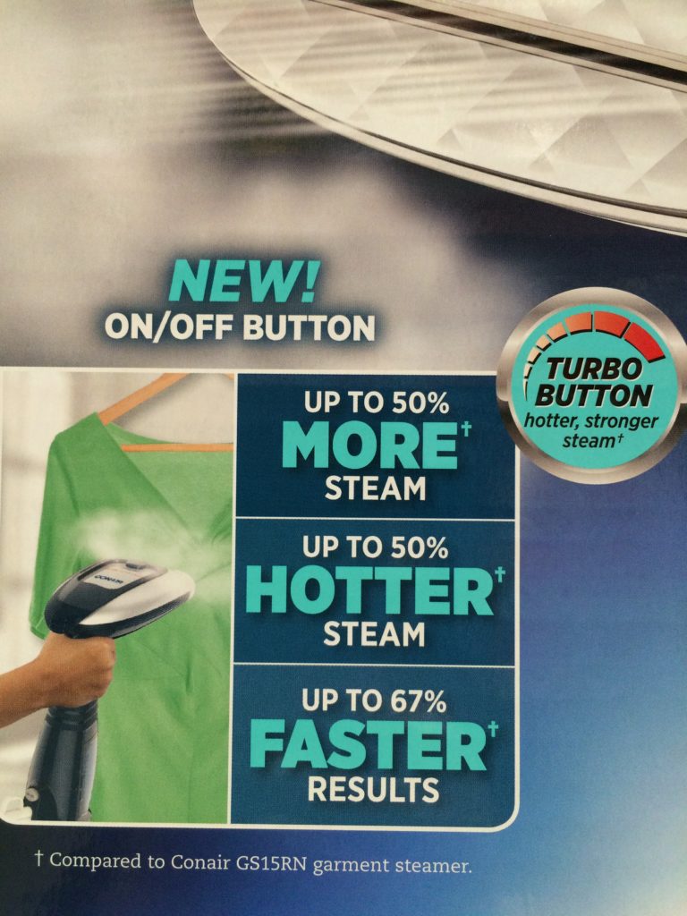 Conair Turbo Extreme Steam Handheld Steamer CostcoChaser