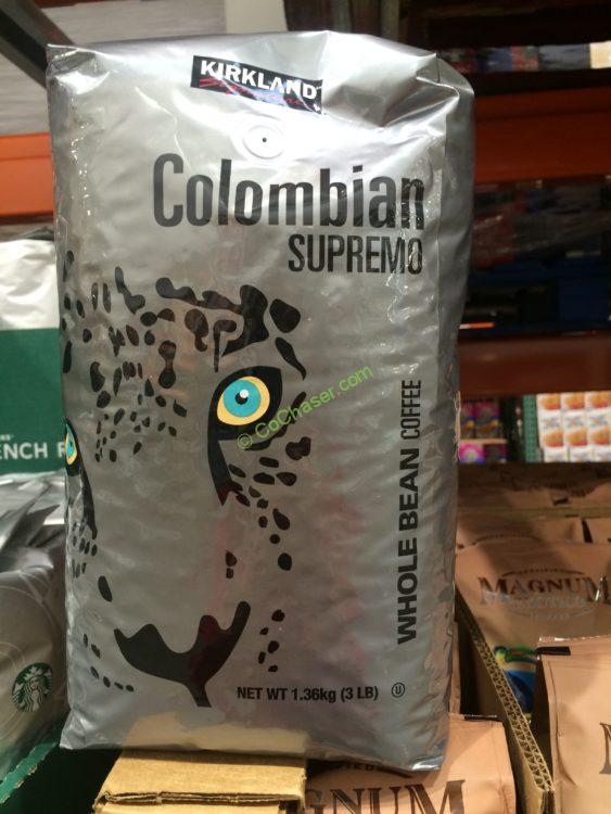 Kirkland Signature 100% Colombian Supremo 3 Pound Bag