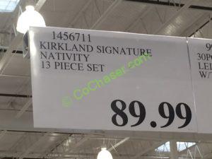 Costco-1456711-Kirkland-Signature-Nativity-13 Piece-Set-tag