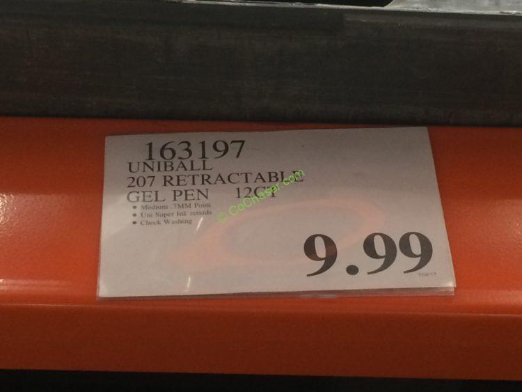 Uniball 207 Retractable Gel Pen 12CT CostcoChaser