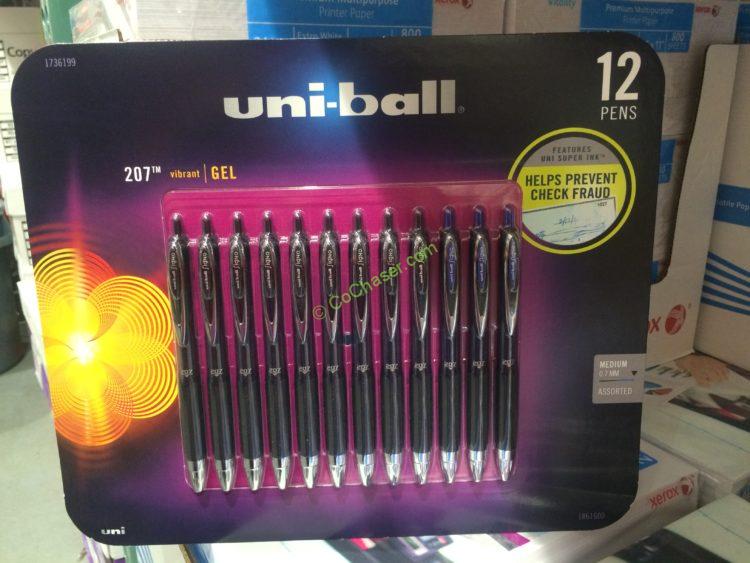 Uni-ball 207 Retractable Gel Pen 12CT