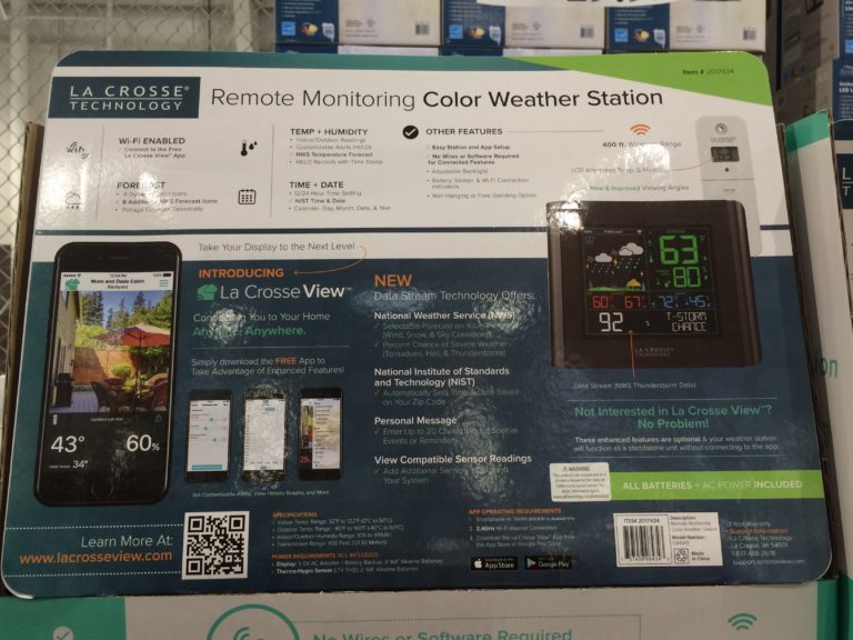 Costco2017434LACrosseWeatherStationwithRemoteSensorback