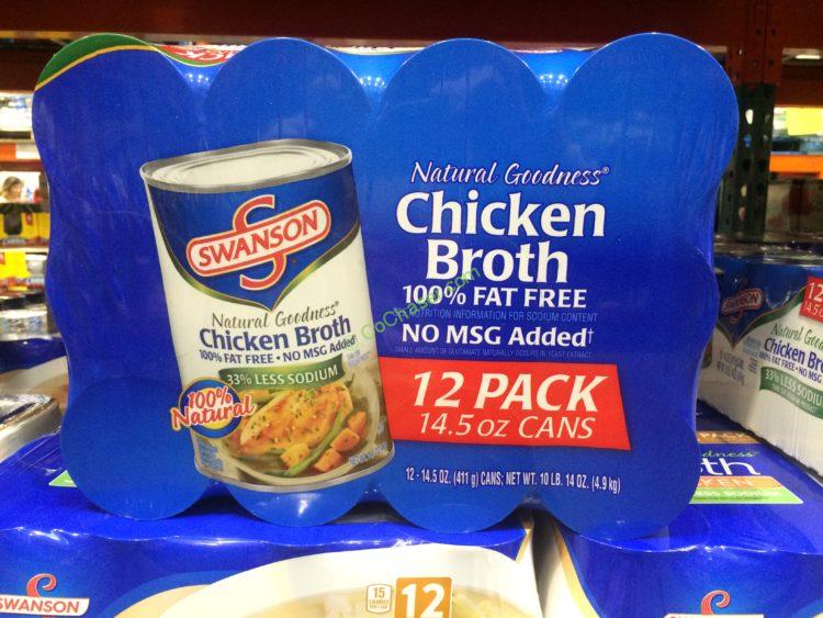 Swanson’s Chicken Broth 12/14.5 Ounce Cans CostcoChaser