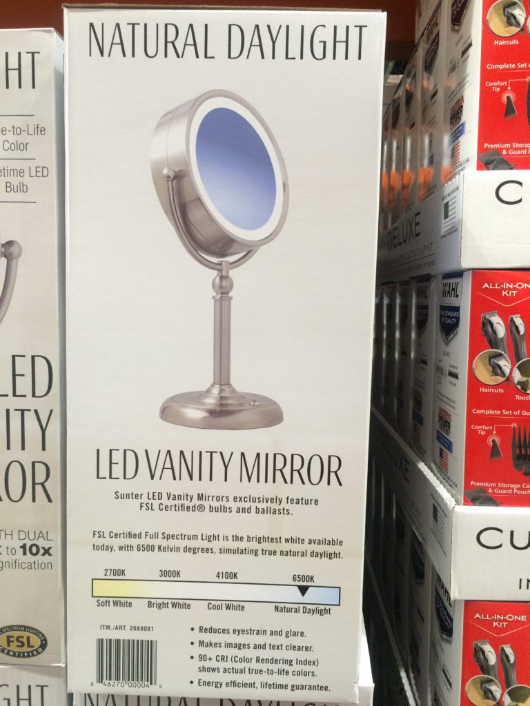 Costco2089081SunterLEDVanityMirrorback CostcoChaser