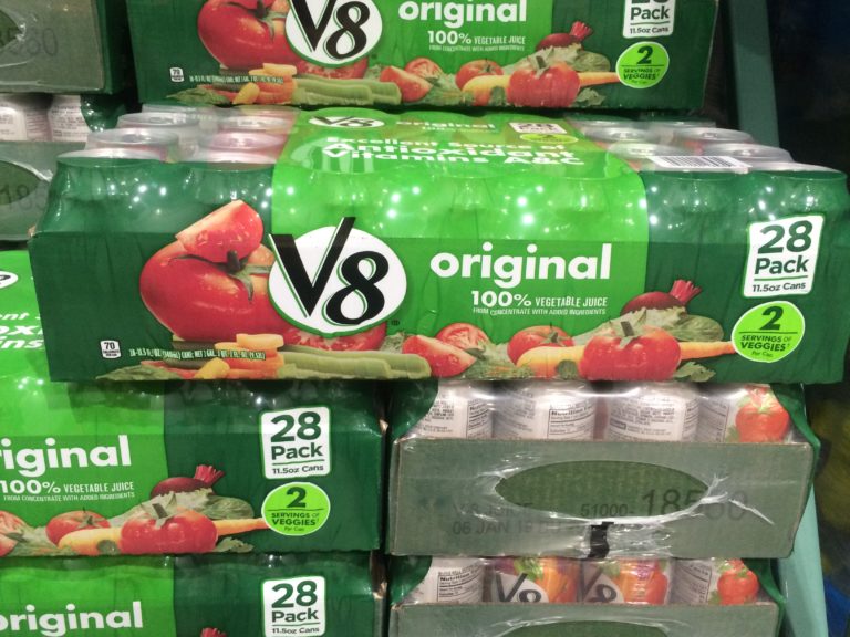 V8 100 Vegetable Juice 28/11.5 Ounce Cans CostcoChaser