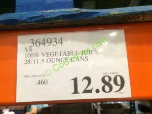 Costco-364934-V8-100%-Vegetable-Juice-tag