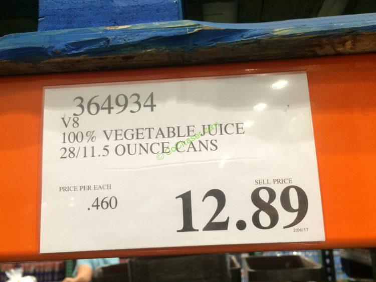 Costco364934V8100VegetableJuicetag CostcoChaser