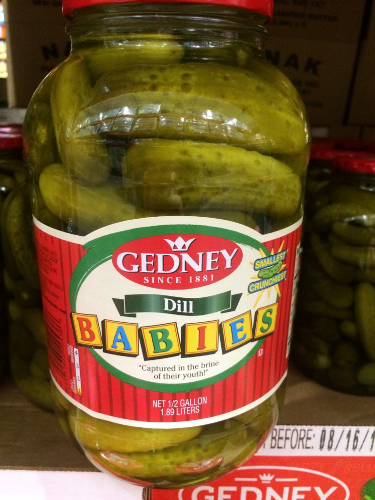 Gedney Baby Dill Pickles 64 ounce Jar CostcoChaser