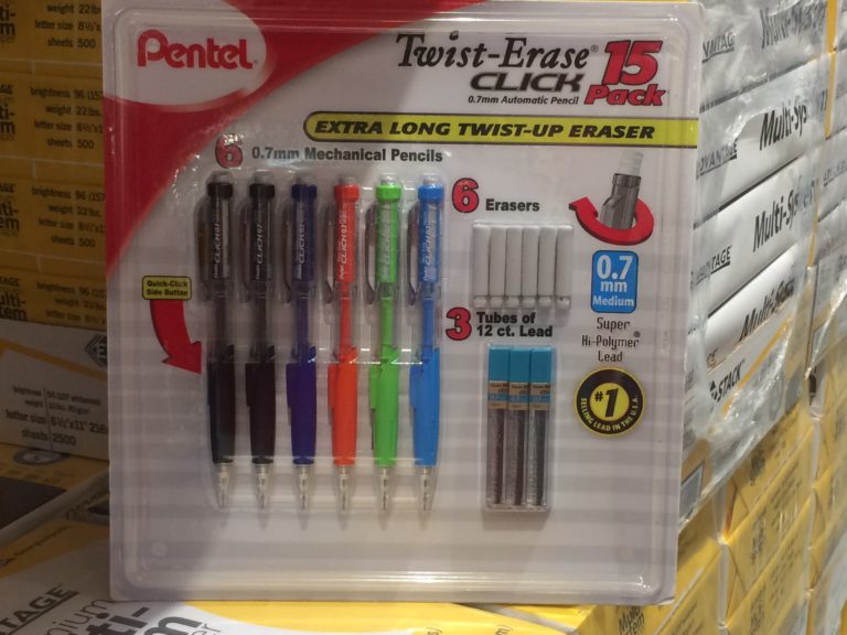 Pentel Twist Erase Click Mechanical Pencil 6PK CostcoChaser