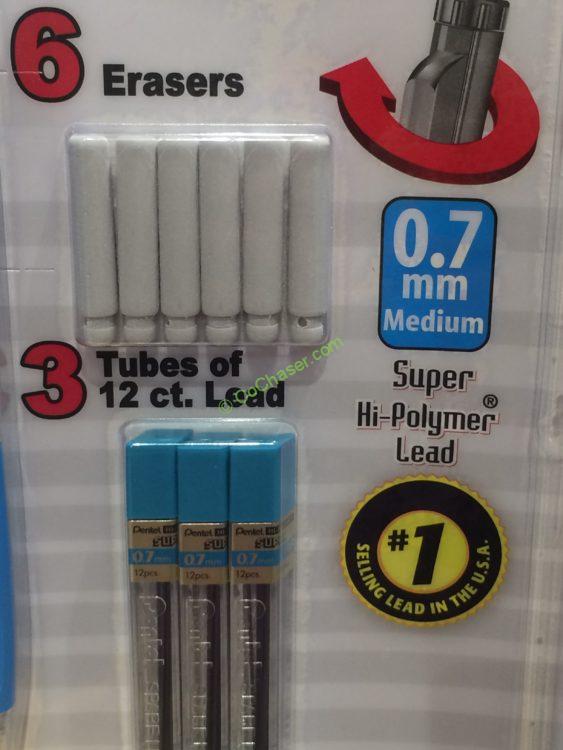 Costco469342PentelTwistEraseClickMechanicalPencilpart