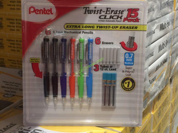 Pentel Twist Erase Click Mechanical Pencil 6PK