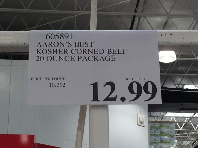 Aaron’s Best Kosher Corned Beef 20 Ounce Package CostcoChaser