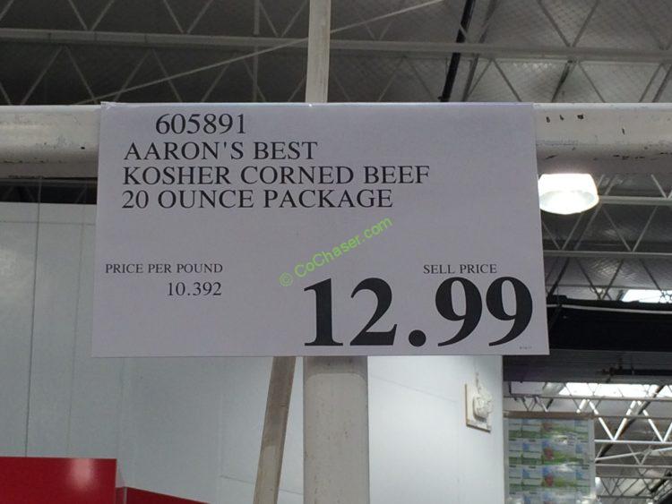 Costco-605891-Aaron’s-Best-Kosher-Corned-Beef-tag