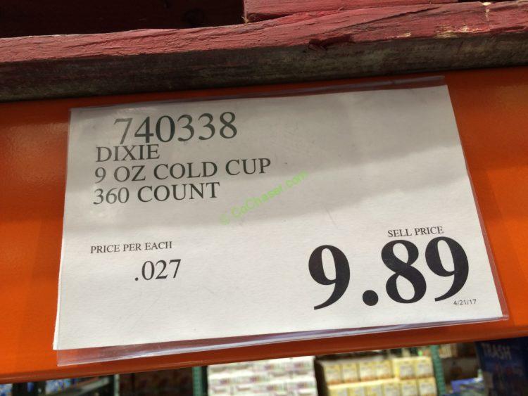Costco740338Dixie9OZColdCuptag CostcoChaser