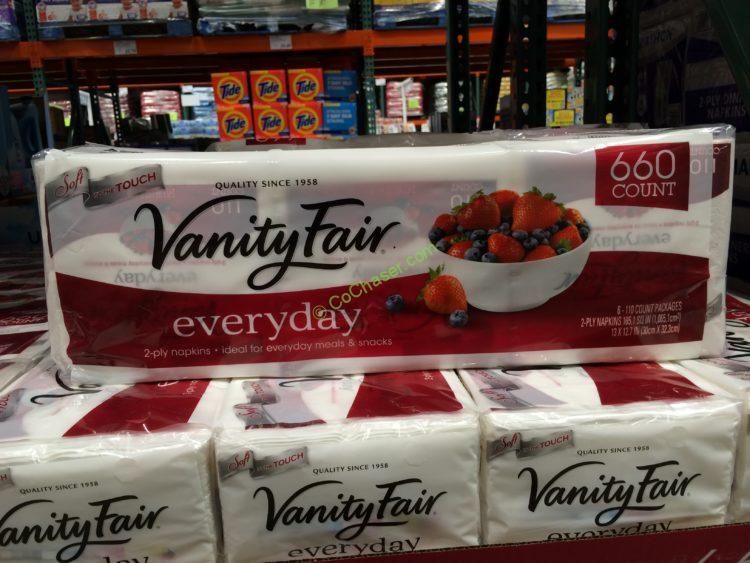 Vanity Fair 2 PLY Everyday Napkins 660 Count Package