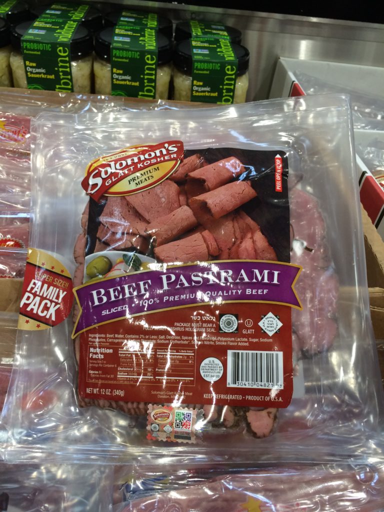 Solomon’s Glatt Kosher Sliced Pastrami 2/12 Ounce Packages CostcoChaser