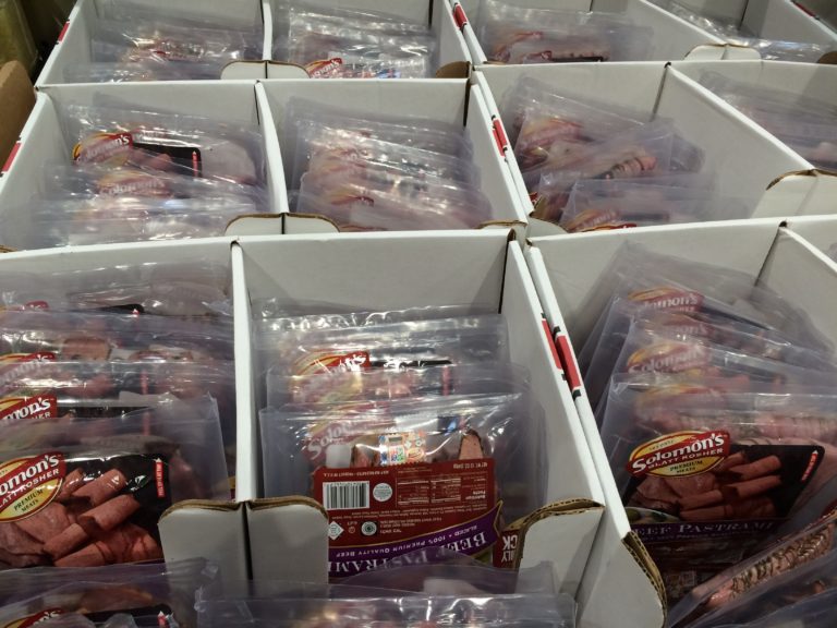 Solomon’s Glatt Kosher Sliced Pastrami 2/12 Ounce Packages CostcoChaser