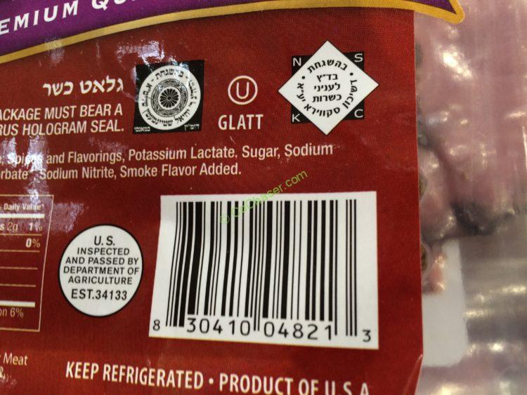 Solomon’s Glatt Kosher Sliced Pastrami 2/12 Ounce Packages CostcoChaser