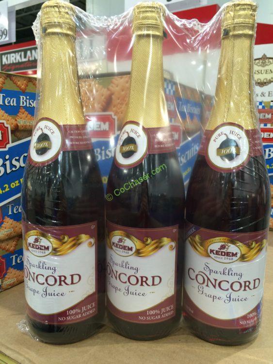 Kedem Sparkling Concord Grape Juice 3/25.4 Ounce Bottles